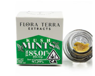 Flora Terra - Flora Terra - Badder - 1g Kush Mints 85%