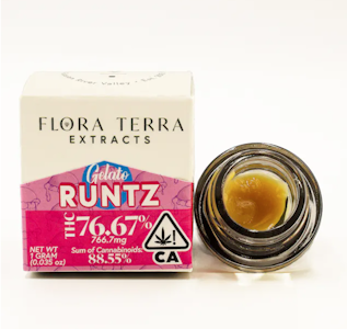 FLORA TERRA - Flora Terra - Badder - 1g Gelato Runtz 76%