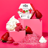 Strawberries & Cream W/ THC Crystals | 100mg Gummies | Papa & Barkley