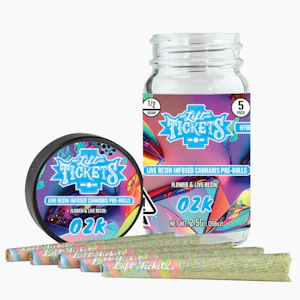 LIFT TICKETS - Lift Tickets 5pk Prerolls - OZK 32%