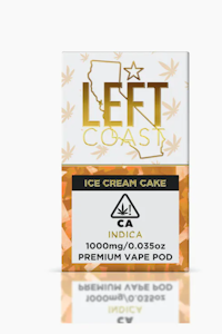 LEFT COAST EXTRACTS - Left Coast 1g POD - Ice Cream Cake 98%
