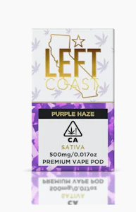 LEFT COAST EXTRACTS - Left Coast 0.5g POD - Purple Haze 92%
