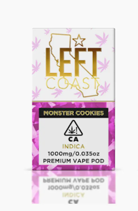 LEFT COAST EXTRACTS - Left Coast 1g POD - Monster Cookies 95%