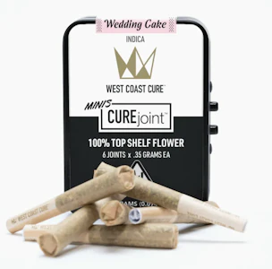 WEST COAST CURE - WCC 6pk Prerolls 2.1g - Wedding Cake 27%