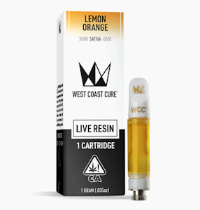 WEST COAST CURE - WCC Live Resin Cartridge 1g - Lemon Orange 80%