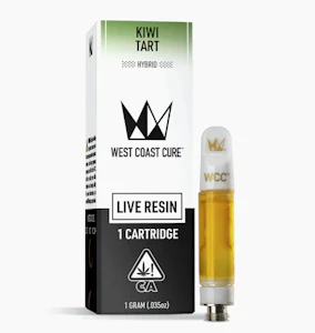 West Coast Cure - WCC Live Resin Cartridge 1g - Kiwi Tart 79%