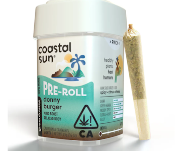COASTAL SUN - Coastal Sun Prerolls 10pk 3.5g - Donny Burger 31%