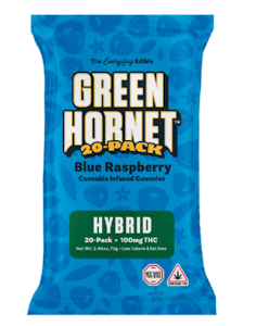 GREEN HORNETS - Blue Raspberry Hybrid | 100mg | TAXES INCLUDED