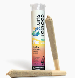 COASTAL SUN - Coastal Sun Infused Prerolls 2pk 1.5g - Lucky Charmz 38%