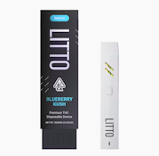 Blueberry Kush - Premium All-In-One Disposable Vape - 1g - LITTO