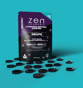 ZEN CANNABIS - NiteNite Gummies | 100mg THC 400mg CBD 2.5mg Melatonin | TAX INCLD
