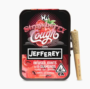 West Coast Cure - WCC Jefferey - Infused 5pk Prerolls - Strawberry Cough 46%