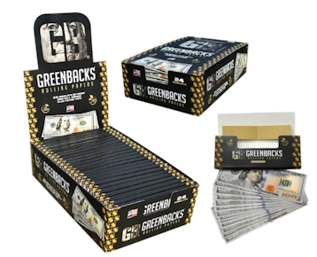 Green Backs - Rolling Papers With Tips - King Size