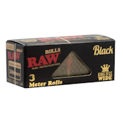 Raw Papers - Rolls - 3 Meter - Black Edition