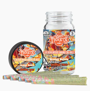 LIFT TICKETS - Lift Tickets 5pk Prerolls - Orange Gelato x Orange Tree 34%