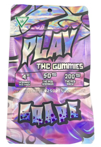 PLAY - PLAY - Grape Gummies - 200MG (4x50MG)