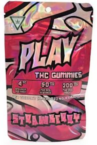 PLAY - Strawberry Gummies - 200MG (4x50MG)