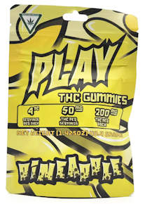 PLAY - Pineapple Gummies - 200MG (4x50MG)