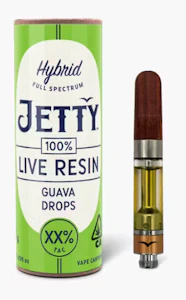 Jetty - Jetty Live Resin Cartridge 1g - Guava Drops 90%