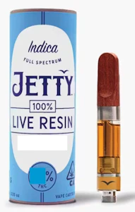 Jetty - Jetty Live Resin Cartridge 1g - Bubba Z 84%