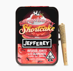 West Coast Cure - WCC Jefferey - Infused 5pk Prerolls - Strawberry Shortcake 46%- 51%