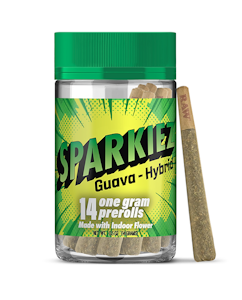 SPARKIEZ - Sparkiez Preroll 14pk (14g) - Hybrid - Guava 19-20%