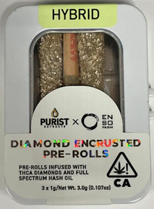 PURIST EXTRACTS - 3pk Hybrid Ice Cream Cake x Permanent Marker 50% - Purist - Diamond Encrusted Preroll