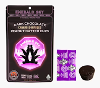 Emerald Sky - Peanut Butter Cups - Indica Dark Chocolate (10pk) - 100mg