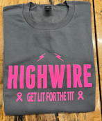 Highwire Farms Breast Cancer Crew Sm-Xl