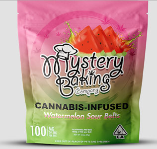 MYSTERY BAKING COMPANY - Mystery Baking Co. - Watermelon Sour Belts 100mg