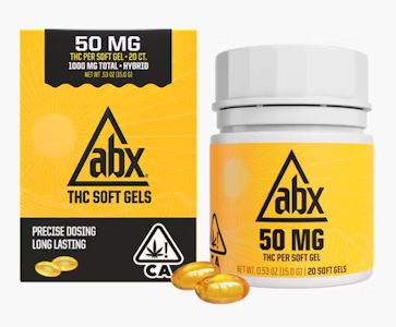 ABSOLUTE XTRACTS - ABX - 50MG THC Capsules (20 Count)