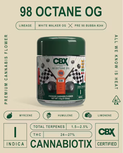 CBX - Cannabiotix Indoor Flower 3.5g - 98' Octane 28%-30%