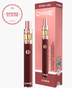 DIME INDUSTRIES - 600mg Sunset Sherbert 78% - Dime Live Rosin Disposable
