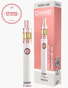 DIME INDUSTRIES - 600mg White Fire OG 80% - Dime Live Rosin Disposable