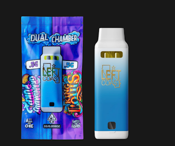 LEFT COAST EXTRACTS - Left Coast Dual Chamber All-in-one 1g - Grandaddy Purple x King Louis 94%