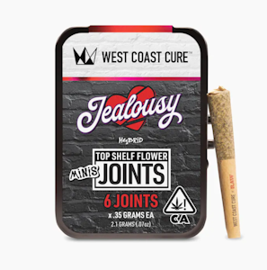 WEST COAST CURE - WCC 6pk Prerolls 2.1g - Jealousy 22%