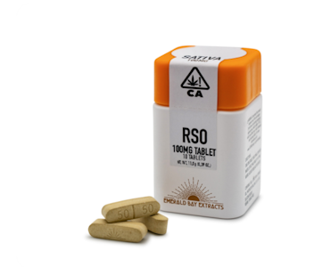 EMERALD BAY - Strawberry Cough THC 100mg (10pk) - Emerald Bay RSO Tablets