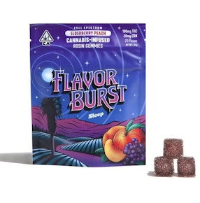 Elderberry Peach | Rosin Gummies with CBN | Flavorburst