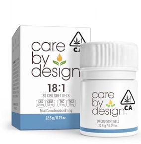 CBD Soft Gels | 30 Capsules | 18:1 | Care By Design