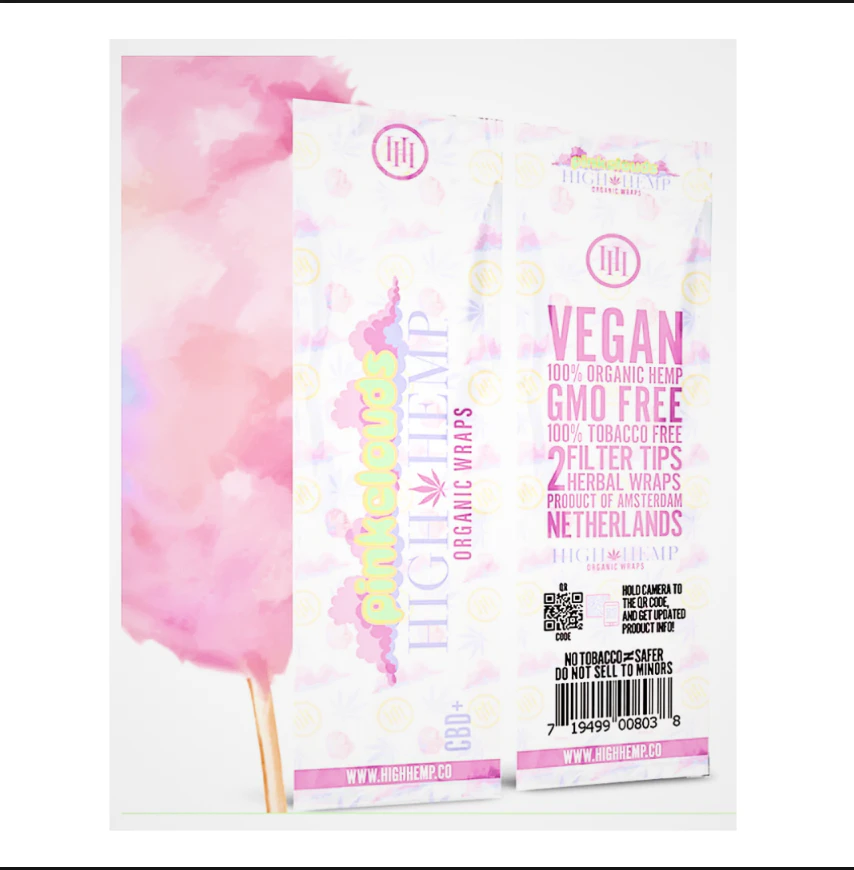 High Hemp Wraps - Pink Clouds - High Hemp Wraps Main Image