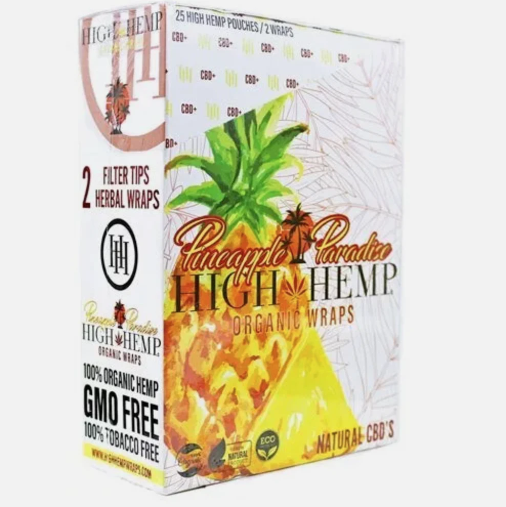 High Hemp Wraps - Pineapple Paradise - High Hemp Wraps Main Image