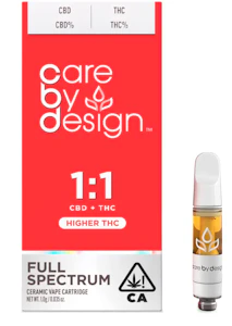 Care By Design - CBD 1:1 Cartridge 1g- Care by Design