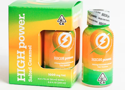 HIGH POWER - HIGH Power Syrup 4pk-Salted Caramel 1000mg THC