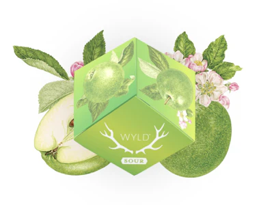 Wyld Gummies - Sour Apple | Sativa | Wyld Gummies