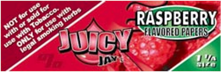 JUICY JAY'S - Juicy Jay's Raspberry | 1 1/4 Rolling Papers | TAXES INCLUDED