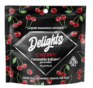 Cherry - Liquid Diamond Infused Gummies - 100mg - Delights