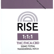 RISE - Transdermal Patch - 1:1:1 THC CBD THCA 50mg