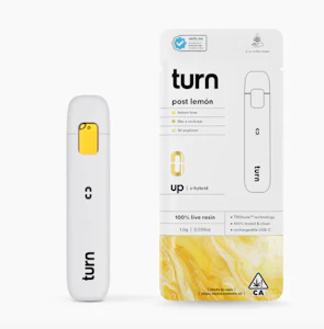 TURN - TURN Disposable 1g - Live Resin - Post Lemon 91%