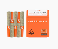 5pk Zztop 55% - Sherbinskis Rosin Infused Preroll 5pk