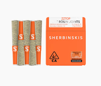 Sherbinskis - 5pk Zztop 55% - Sherbinskis Rosin Infused Prerolls